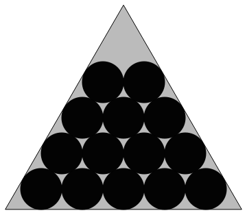 Packing 14 unit circles in an equilateral triangle